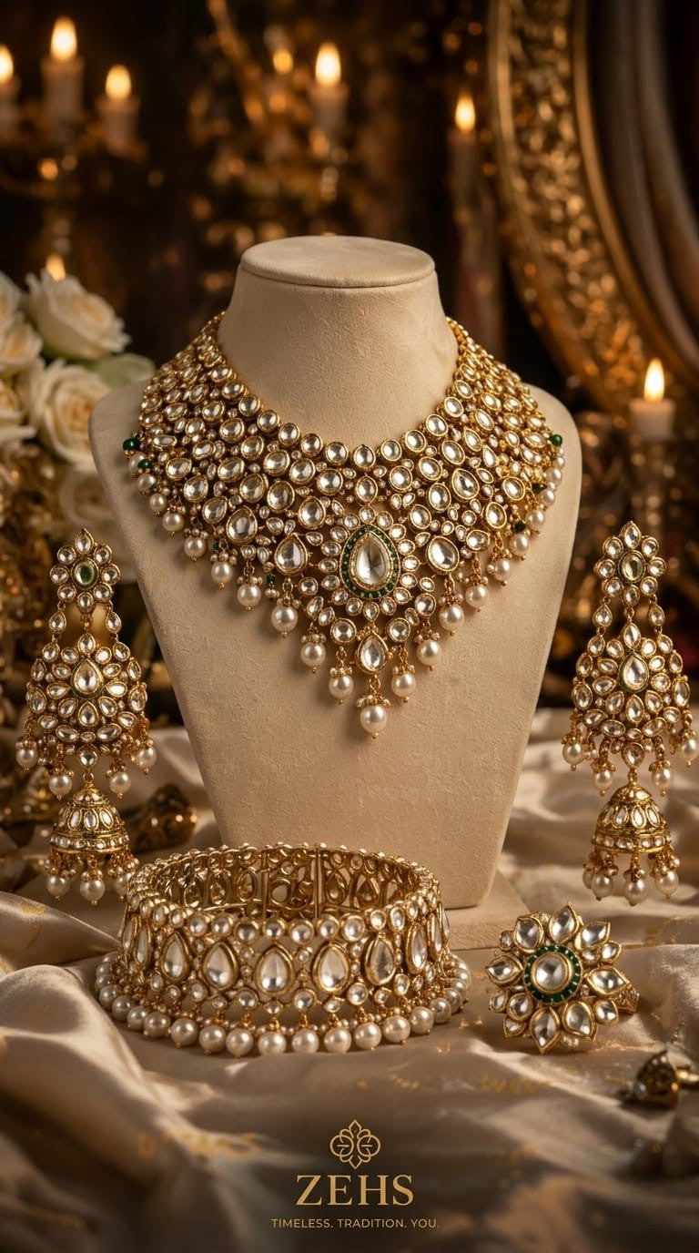 Tradition Bridal Set NOOR-E-MAHARANI exclusively designed by ZEHS presents from ZEHS Traditional Bridal Jewellery Collection 